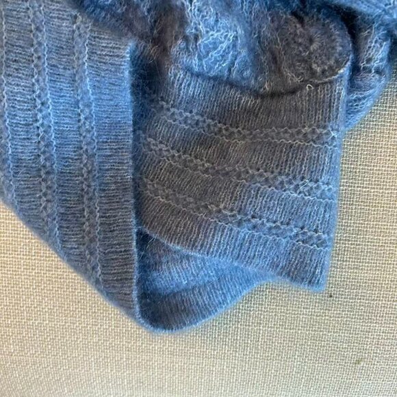 Sezane Nathalia Jumper XSmall Soft Blue Sweater V-Neck Wool French Causal - Picture 8 of 10